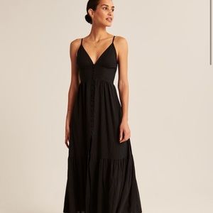 A&F Button-Through Maxi Dress